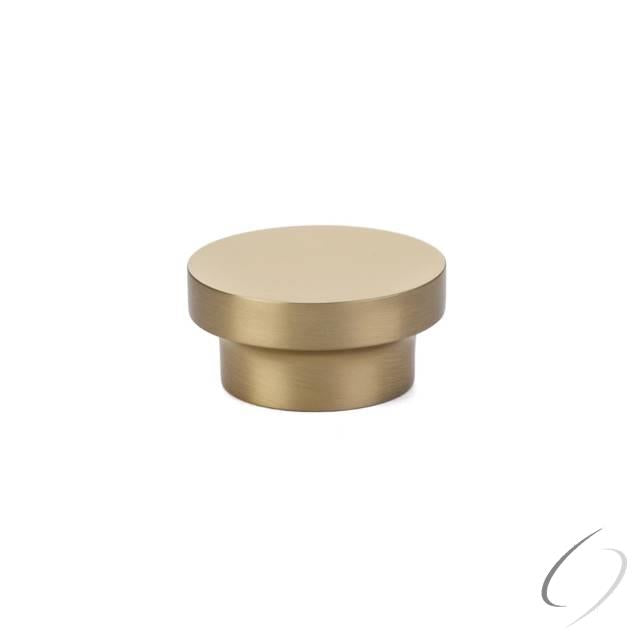 Emtek, 1-3/8" District Cabinet Knob Satin Brass Finish