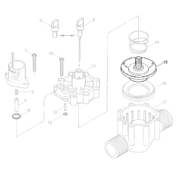 TORO, 35-2824 - Replacement Electric Valve Diaphragm for 250, 260 and 252 Valves