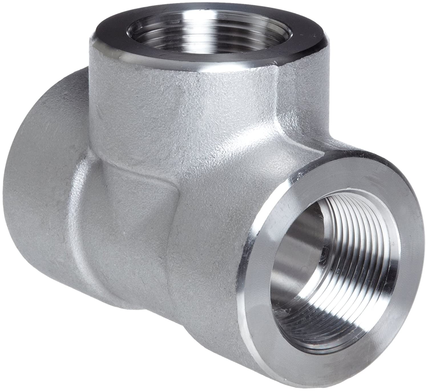 Merit Brass, 3606D-32 - 1/4" Threaded Tee, 316/316L Stainless Steel