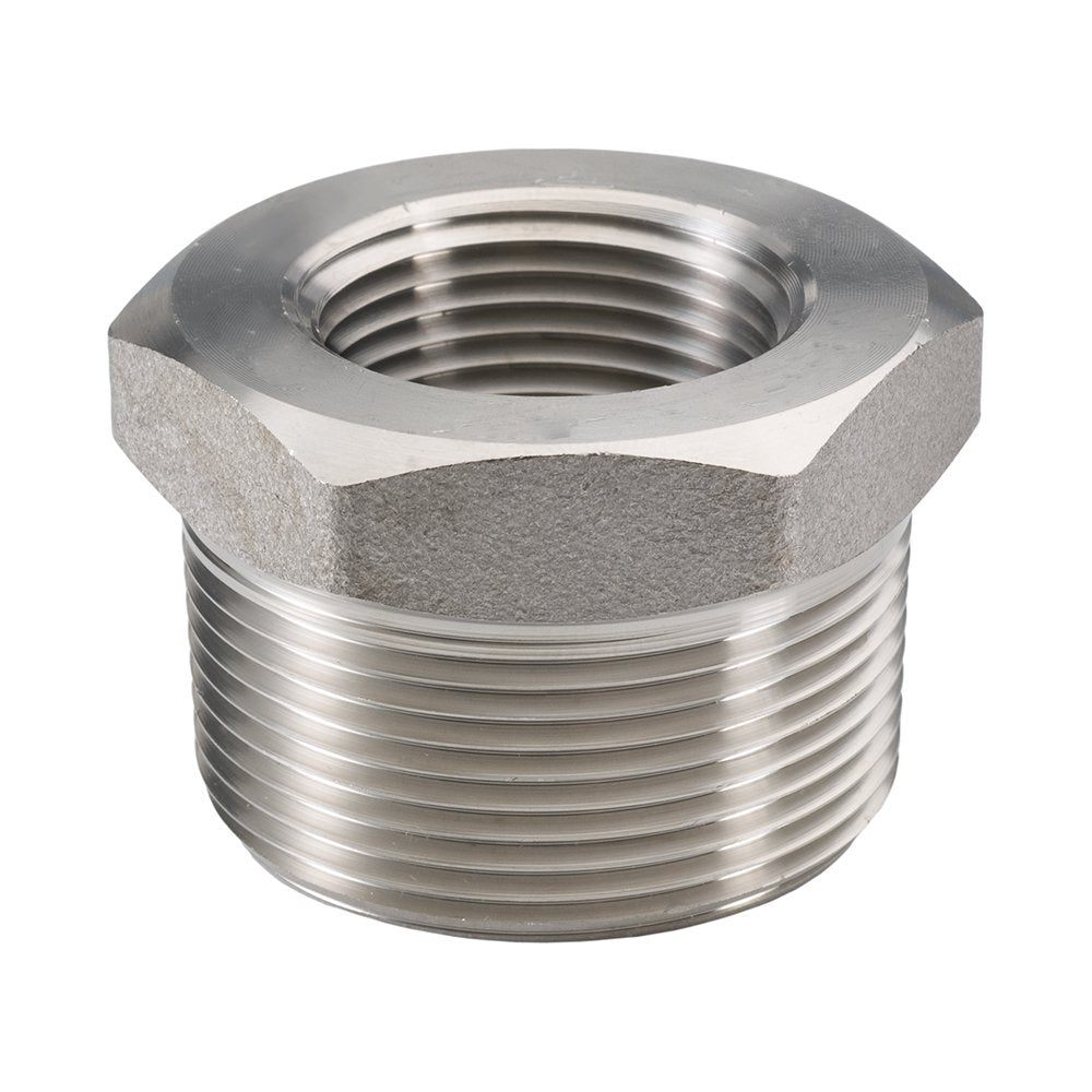 Merit Brass, 3614D-1208 - 3/4" x 1/2" Threaded Hex Head Bushing, 316/316L Stainless Steel