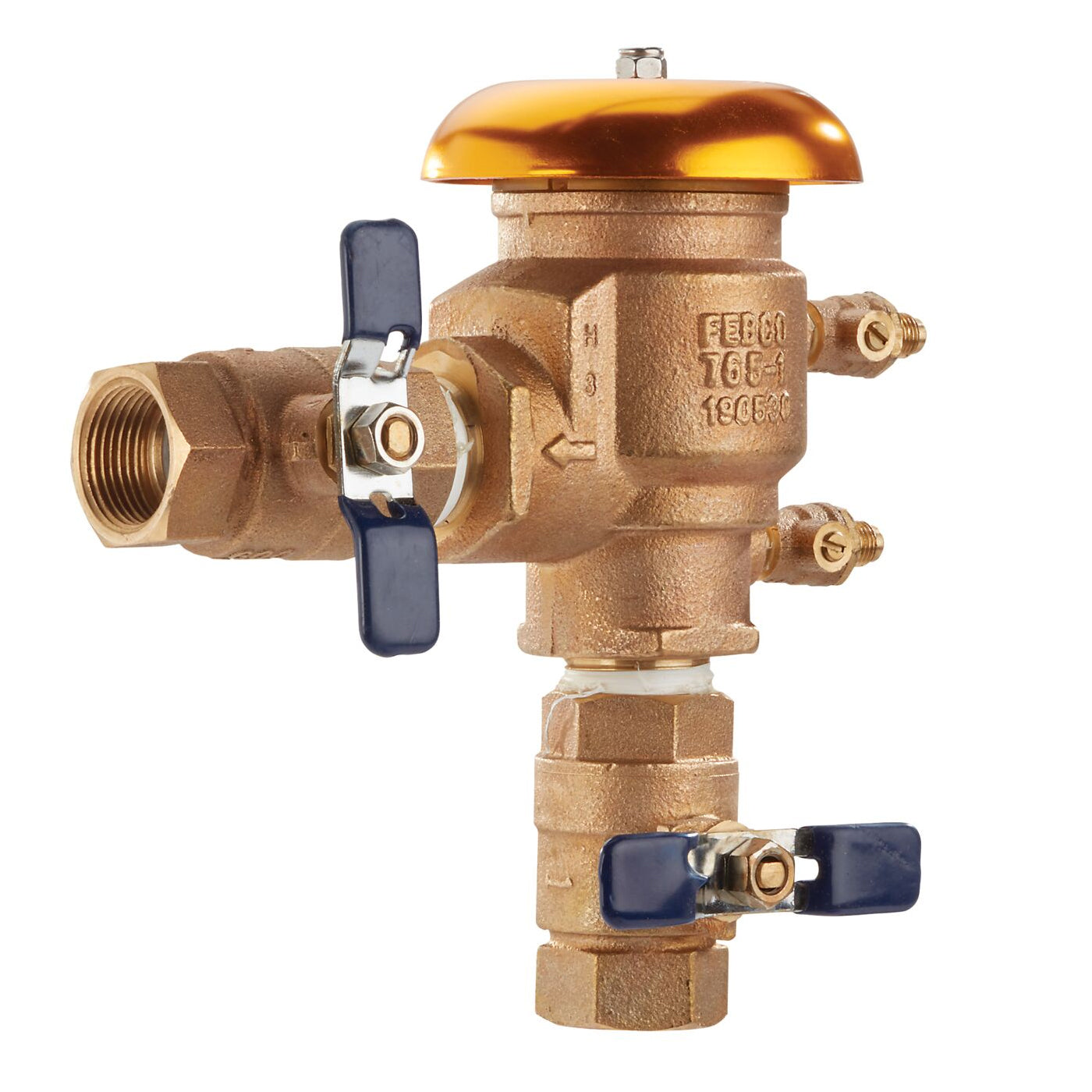 FEBCO, 765 - Bronze Pressure Vacuum Breaker Backflow Preventer, Quarter Turn Shutoffs