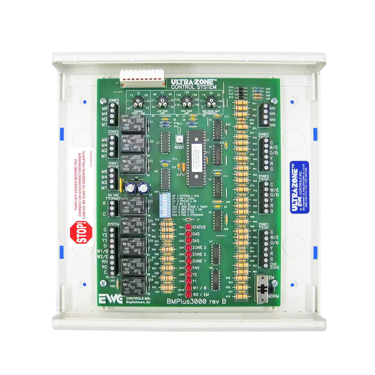 EWC Controls, BMPLUS 3000 - 3 Zone Control Panel