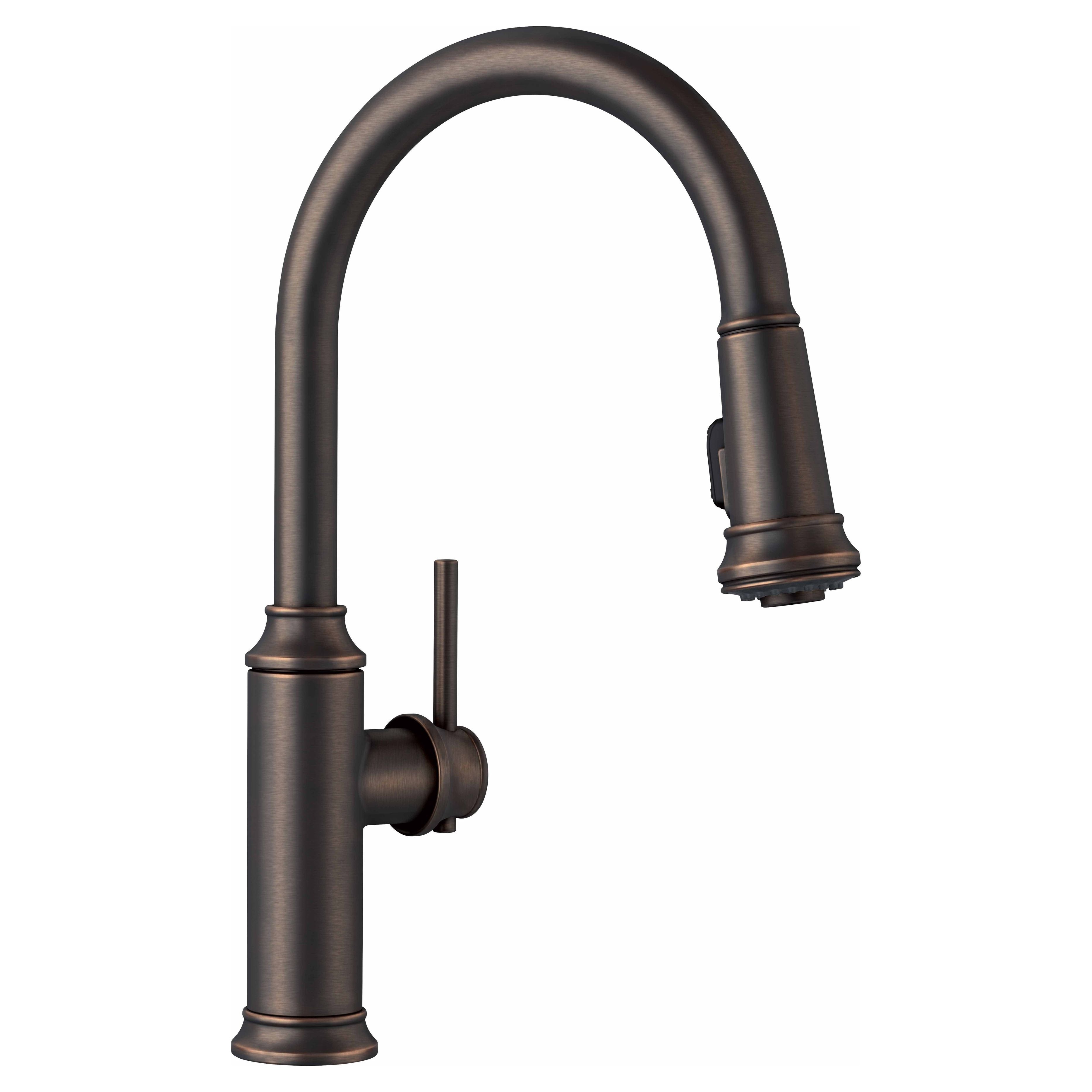 Blanco, Blanco 442503 Empressa 1.5 GPM High Arc Pull-Down Dual Spray Kitchen Faucet in Oil-Rubbed Bronze