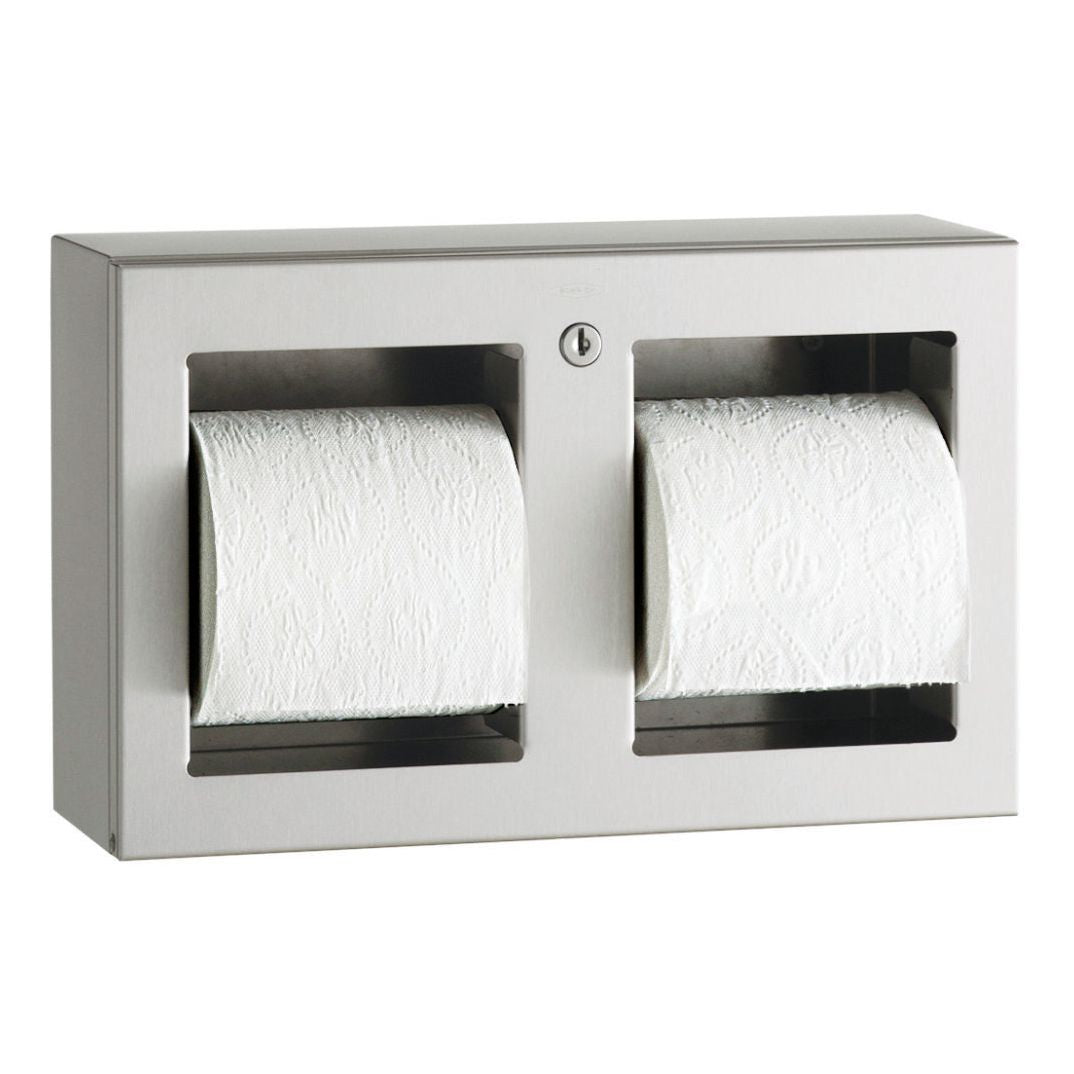 Bobrick, Bobrick 3588 - Surface Mounted Multi-Roll Toilet Tissue Dispenser in Satin Stainless Steel