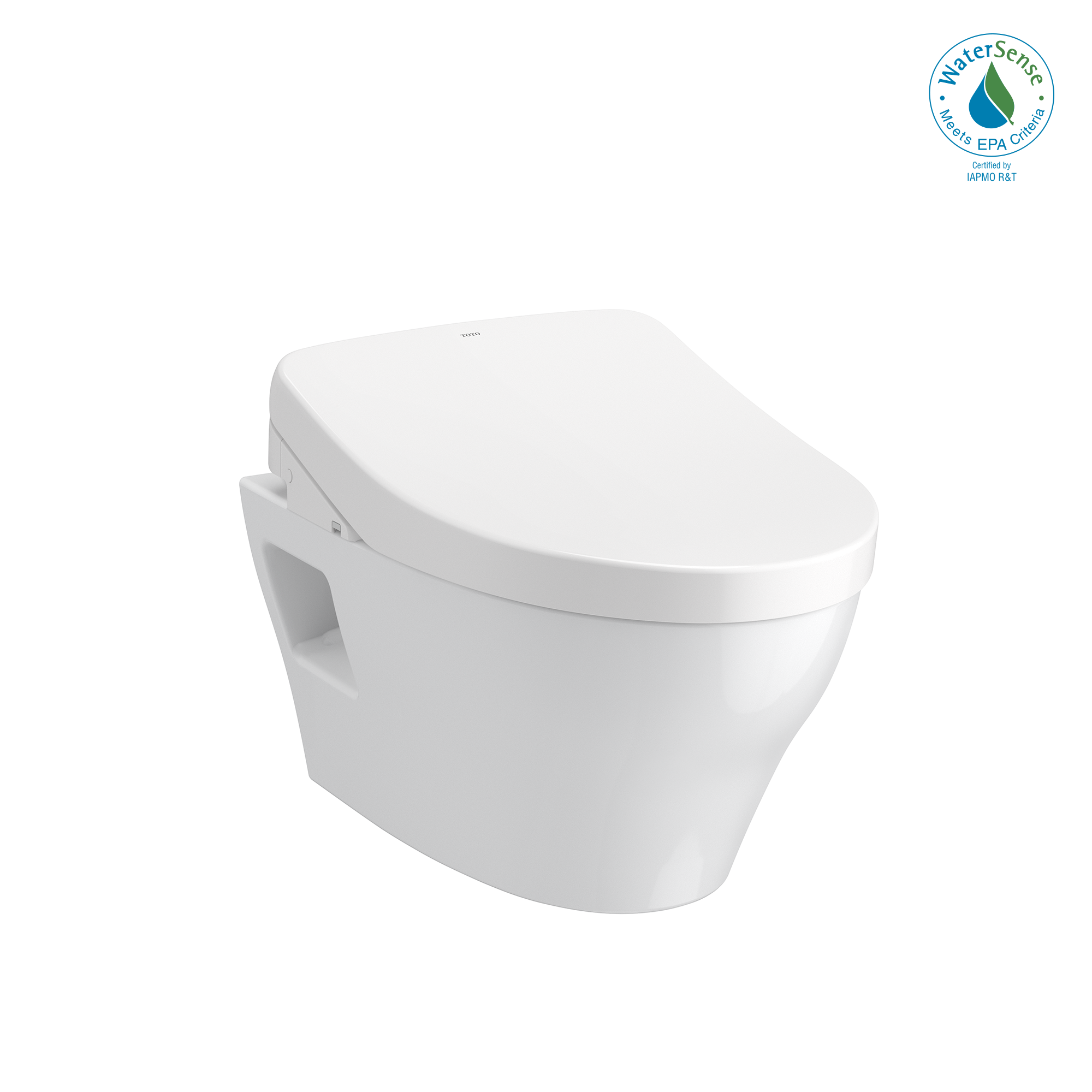 Toto, CWT4283046CMFG#MS - WASHLET+ EP Wall-Hung Elongated Toilet with S500e Bidet Seat and DuoFit In-