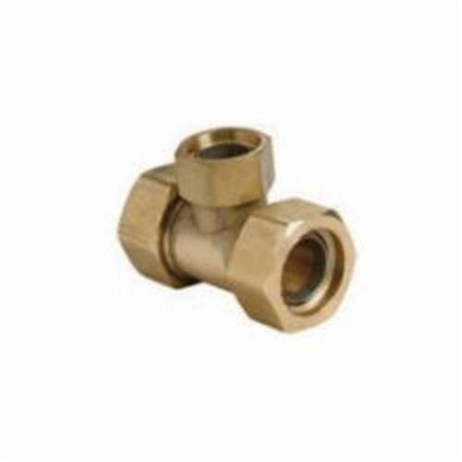 Tracpipe, Commercial Sized Reducer Tees Brass- 1-1/2" x 1-1/2" x 1-1/4"