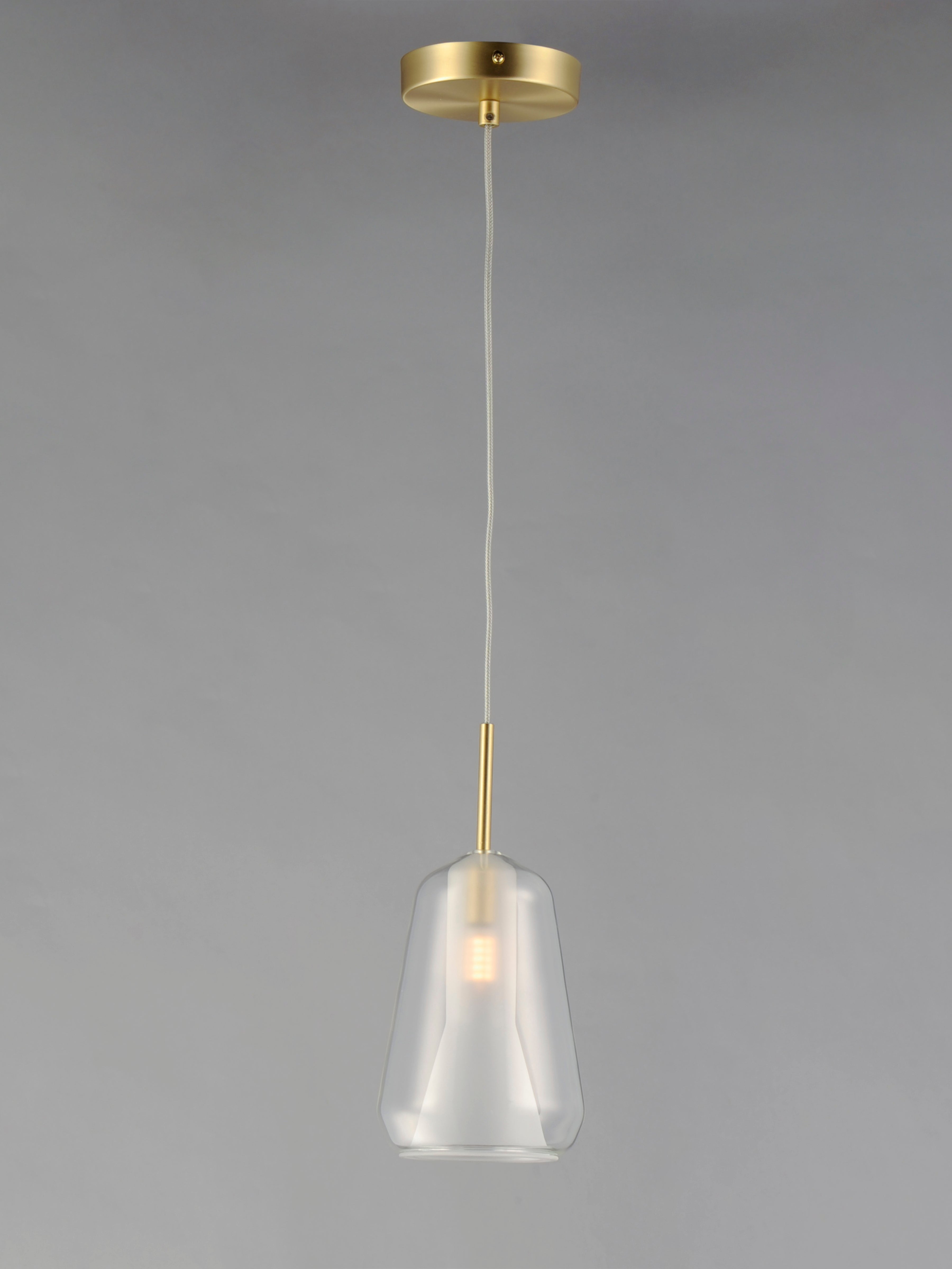 ET2, E10040-18SBR - Deuce 7.75" Pendant - Satin Brass