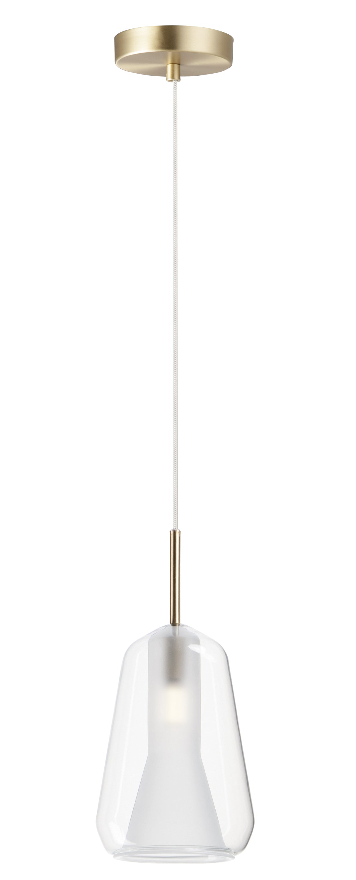 ET2, E10040-18SBR - Deuce 7.75" Pendant - Satin Brass