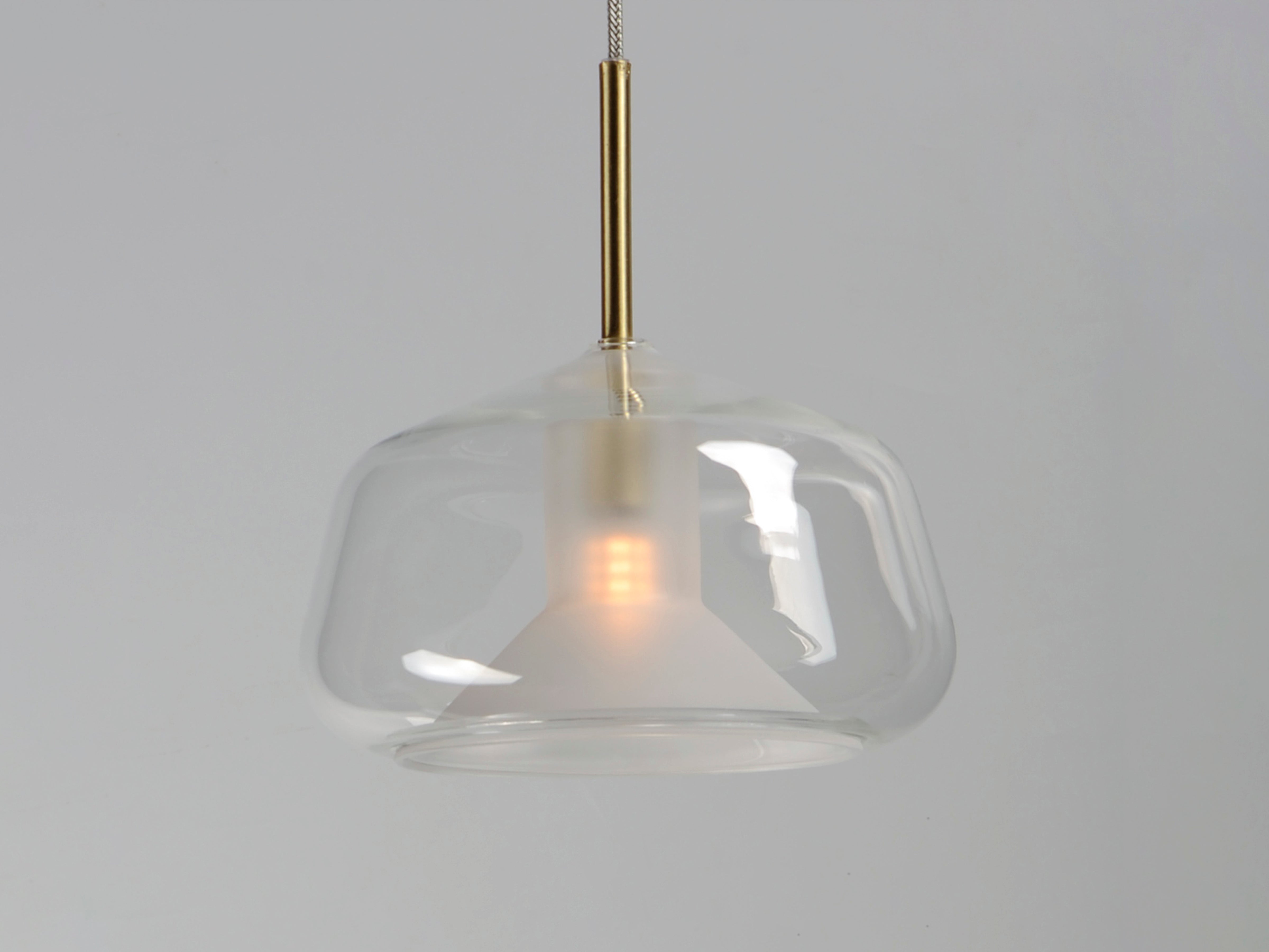 ET2, E10042-18SBR - Deuce 7.75" Pendant - Satin Brass