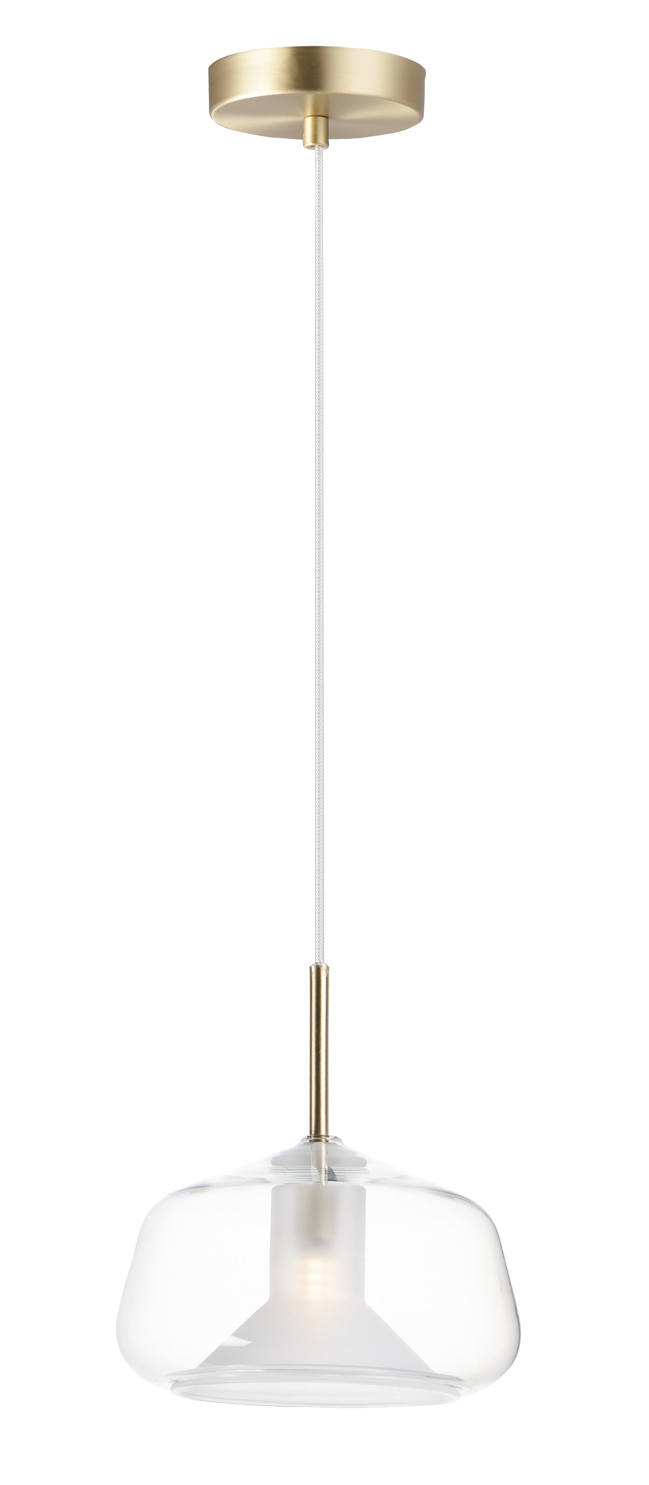 ET2, E10042-18SBR - Deuce 7.75" Pendant - Satin Brass