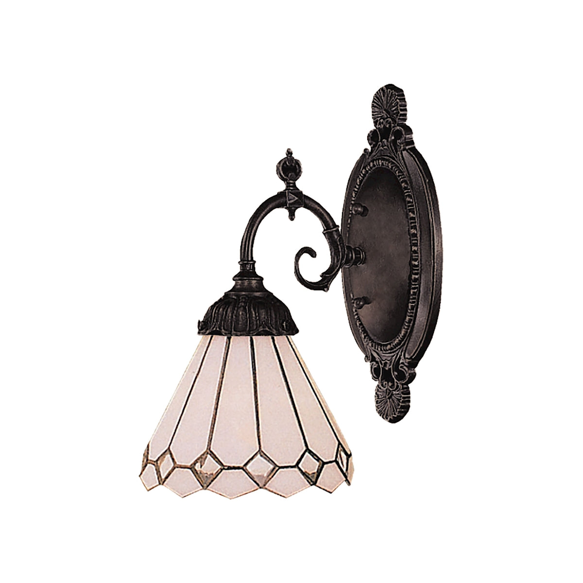 ELK Lighting, ELK Lighting 071-TB-04 - Mix-N-Match 5" Wide 1-Light Wall Lamp in Tiffany Bronze with Tiffany Style Glass