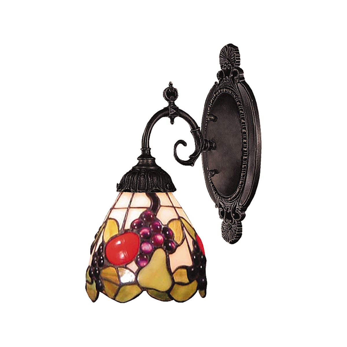 ELK Lighting, ELK Lighting 071-TB-19 - Mix-N-Match 5" Wide 1-Light Wall Lamp in Tiffany Bronze with Tiffany Style Glass