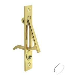 Deltana, EP475U3-UNL Edge Pull; 4"; Unlacquered Bright Brass Finish