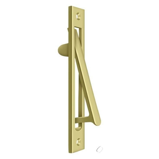 Deltana, EP6125U3 Edge Pull Heavy Duty; 6-1/4"; Bright Brass Finish