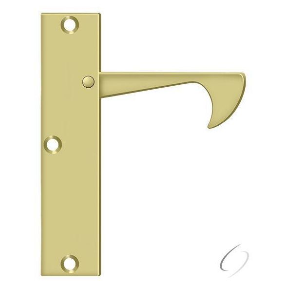 Deltana, EPT425U3 Edge Pulls-Thin; 4-1/4"; Bright Brass Finish