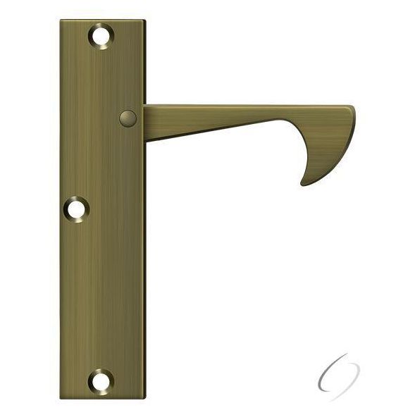 Deltana, EPT425U5 Edge Pulls-Thin; 4-1/4"; Antique Brass Finish