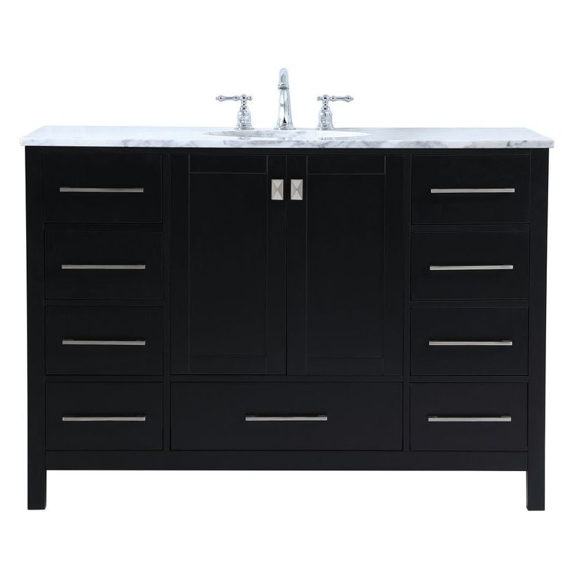 Elegant Decor, Elegant Decor VF18948BK 48" Single Bathroom Vanity in Black