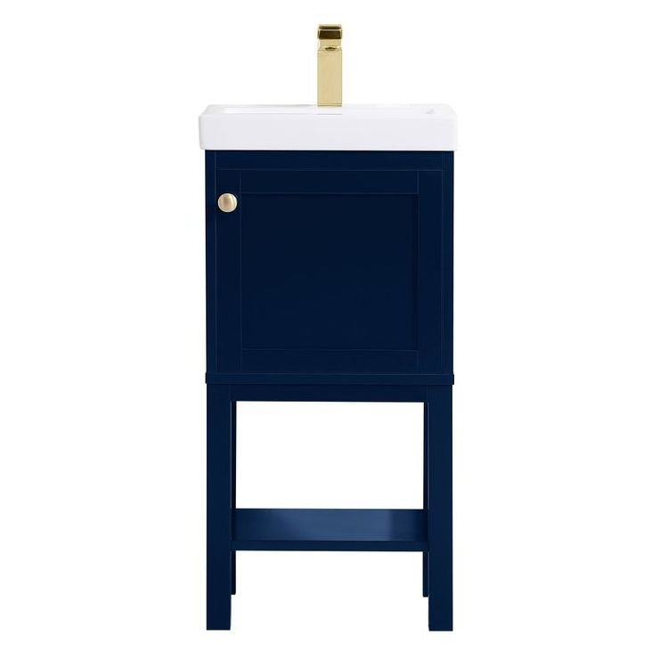 Elegant Decor, Elegant Decor VF2518BL 17.5" Bathroom Vanity in Blue