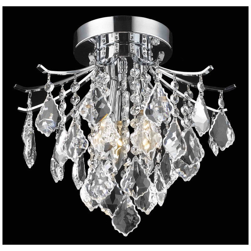 Elegant Decor, Elegant Lighting Amelia 3 Light 12" Flush Mount - LD8200F12