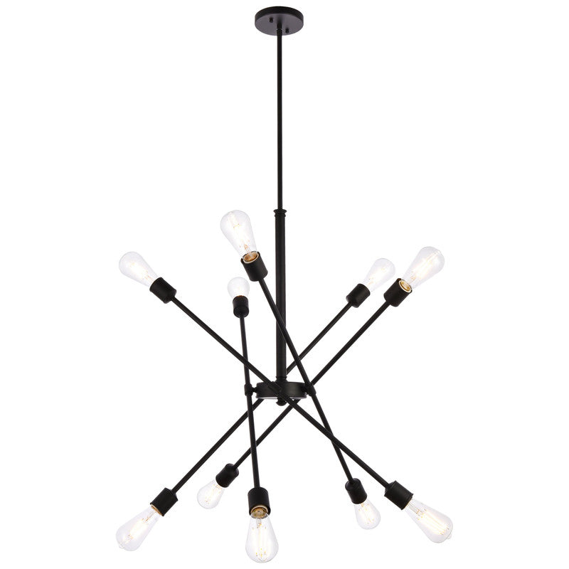 Elegant Decor, Elegant Lighting Axel 10 Light 27" Chandelier