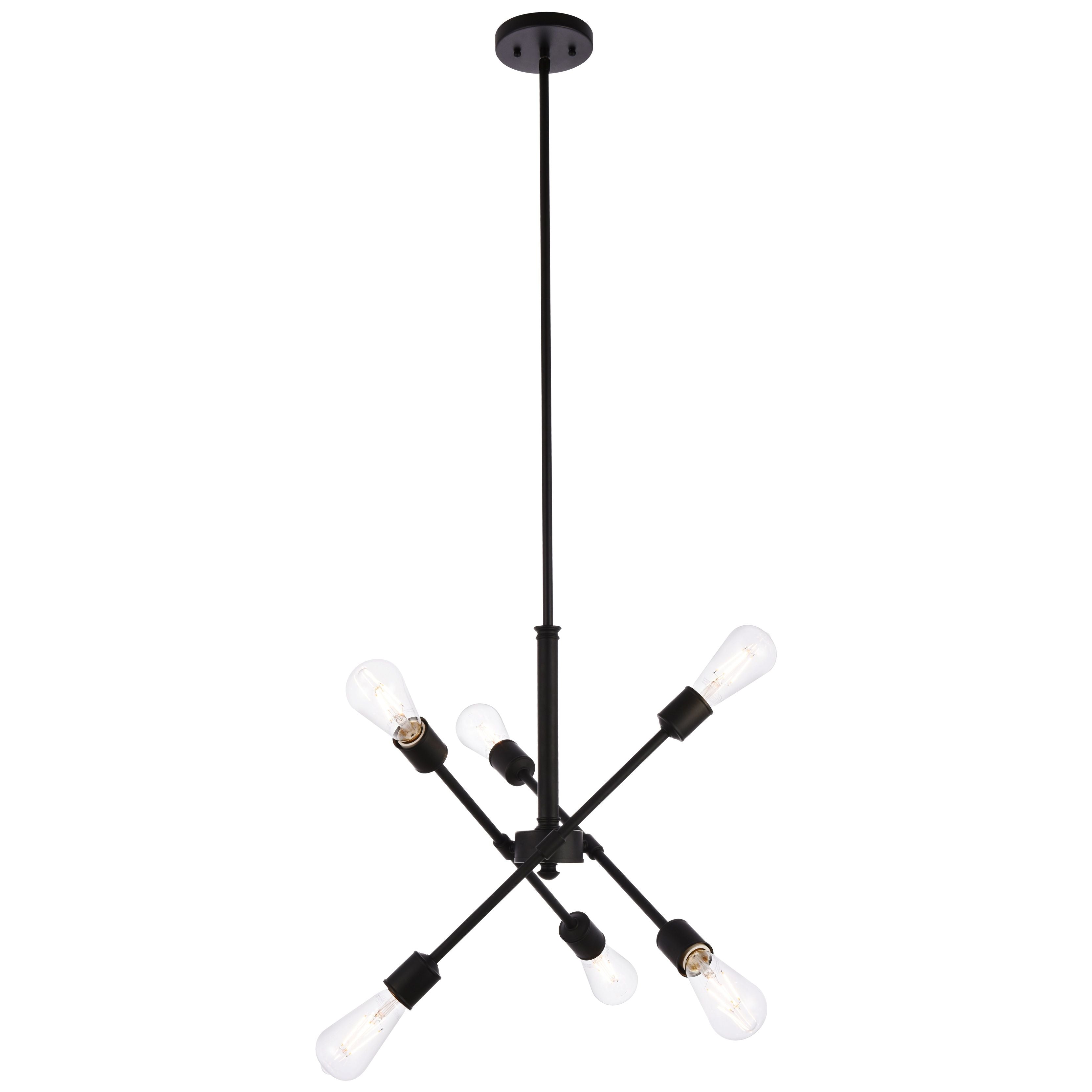 Elegant Decor, Elegant Lighting Axel 6 Light 17" Chandelier