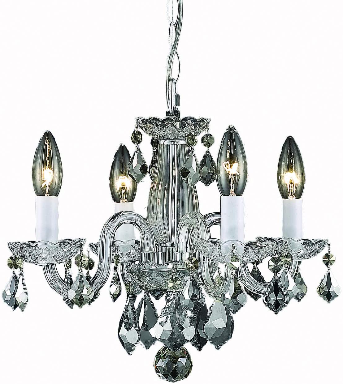 Elegant Decor, Elegant Lighting Azalea 4 Light 15" Chandelier