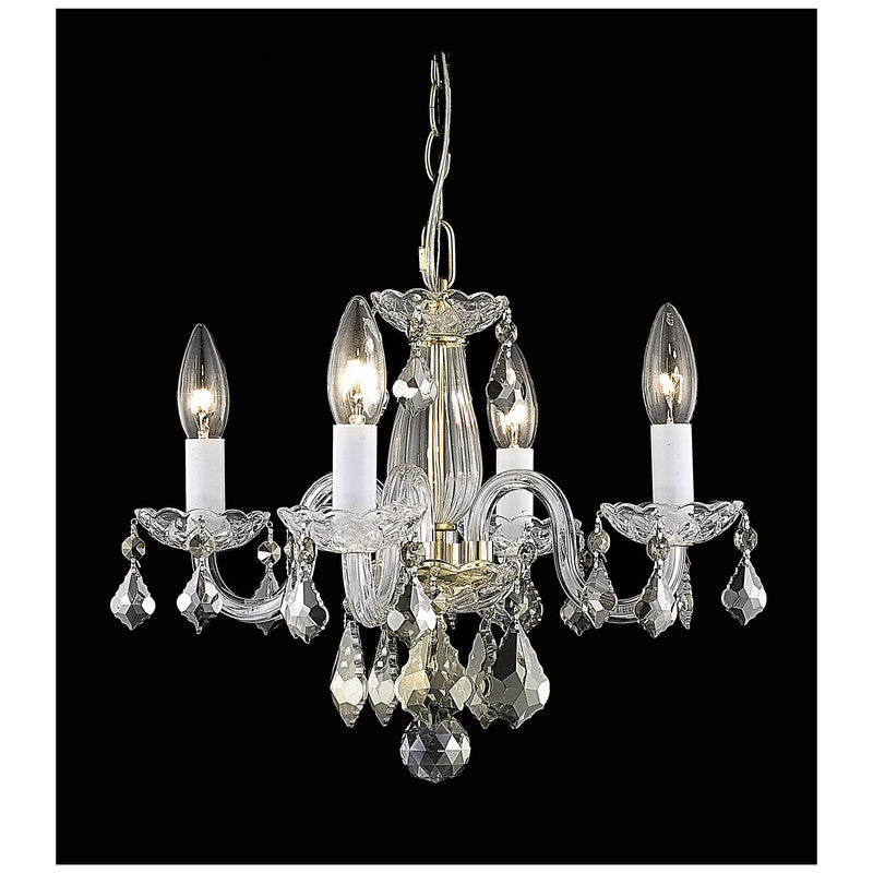 Elegant Decor, Elegant Lighting Azalea 4 Light 15" Chandelier