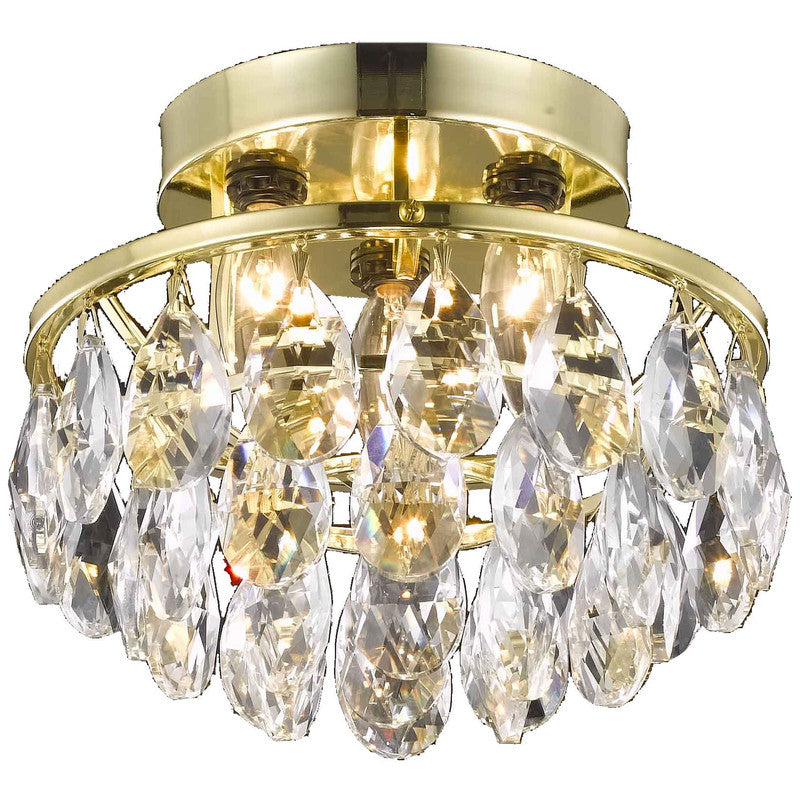 Elegant Decor, Elegant Lighting Clara 3 Light 10" Flush Mount