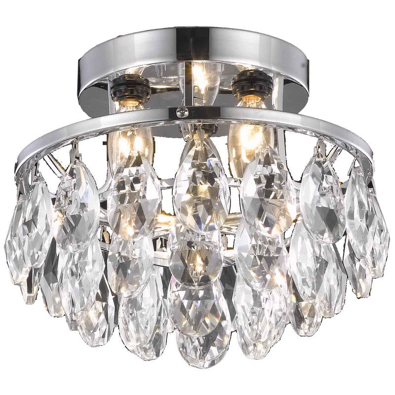 Elegant Decor, Elegant Lighting Clara 3 Light 10" Flush Mount