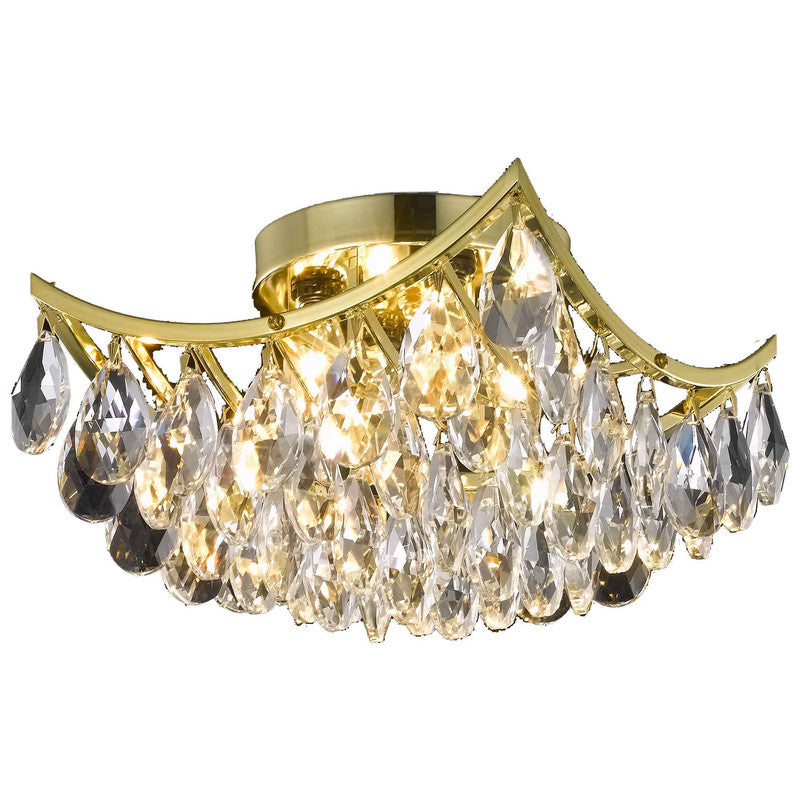 Elegant Decor, Elegant Lighting Clara 4 Light 10" Flush Mount