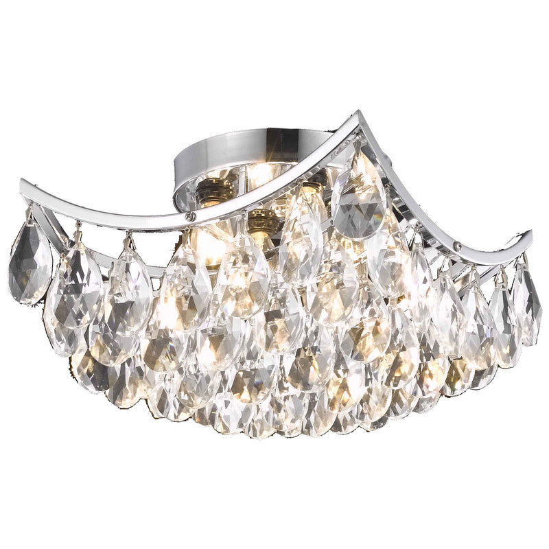 Elegant Decor, Elegant Lighting Clara 4 Light 10" Flush Mount