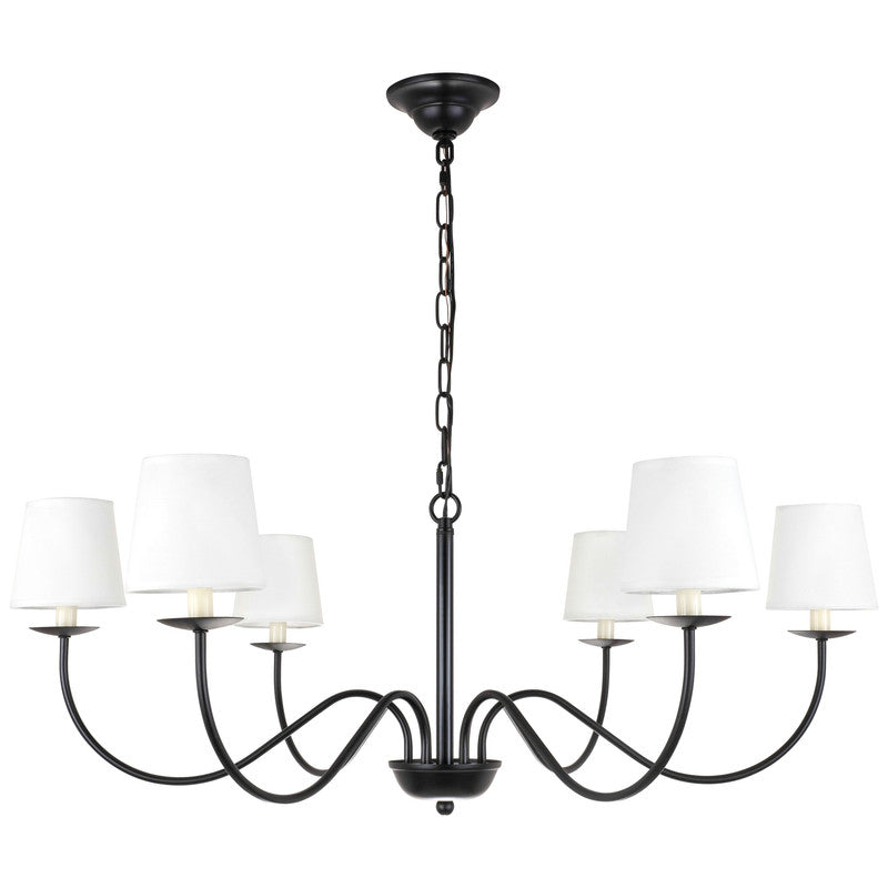 Elegant Decor, Elegant Lighting Eclipse 6 Light 37" Chandelier