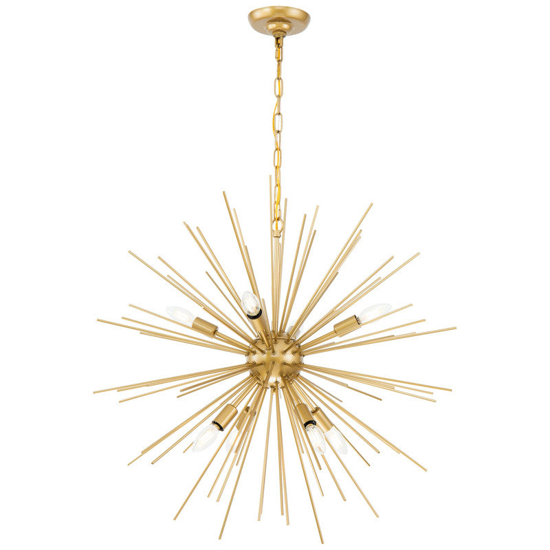 Elegant Decor, Elegant Lighting Timber 8 Light 30" Chandelier