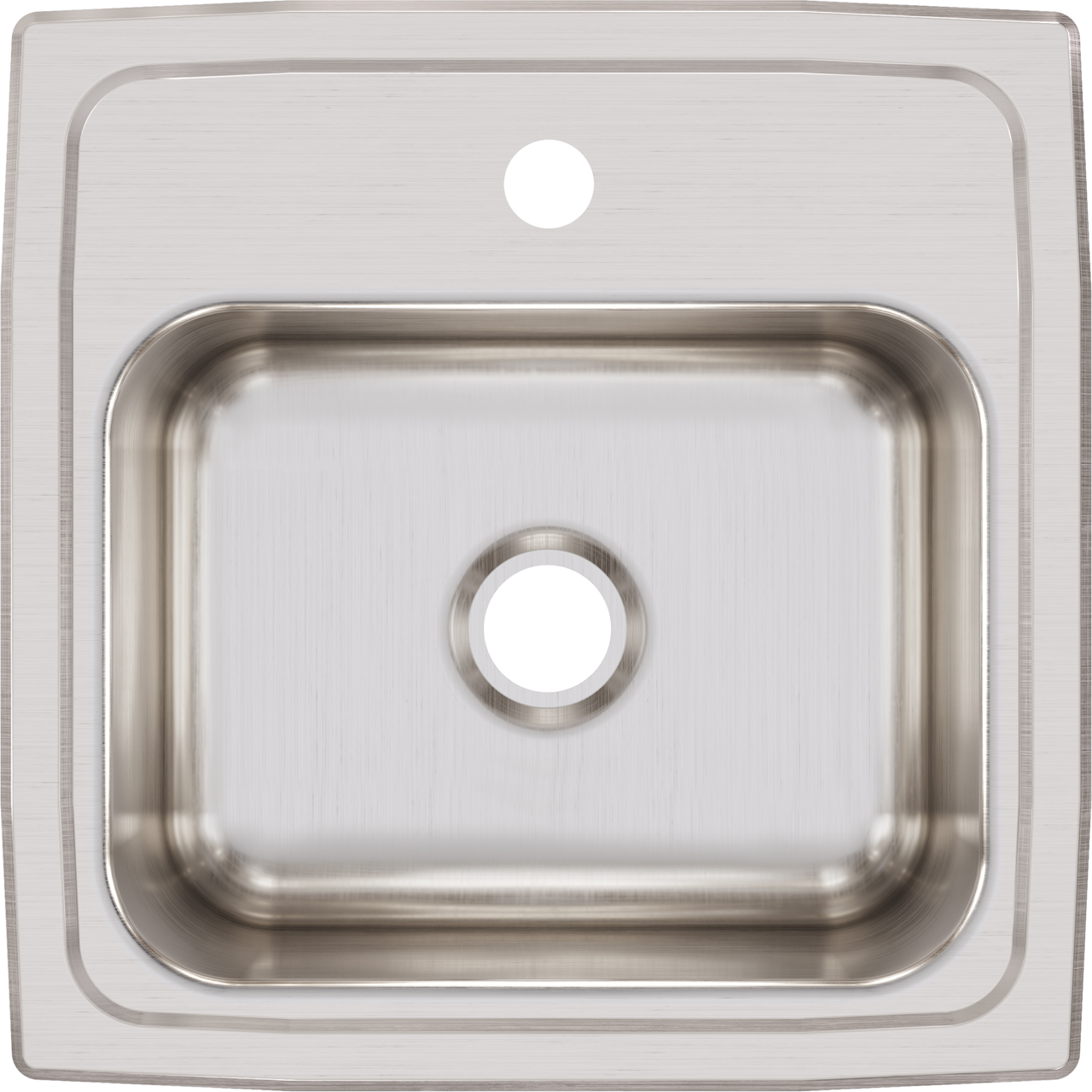 Elkay, Elkay BLR151 - Elkay Lustertone Classic Stainless Steel 15" x 15" x 7-1/8", Single Bowl Drop-in Bar