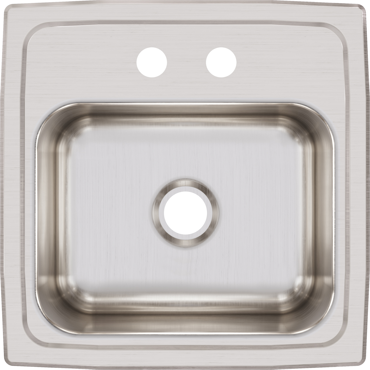 Elkay, Elkay BLR152 - Elkay Lustertone Classic Stainless Steel 15" x 15" x 7-1/8", Single Bowl Drop-in Bar