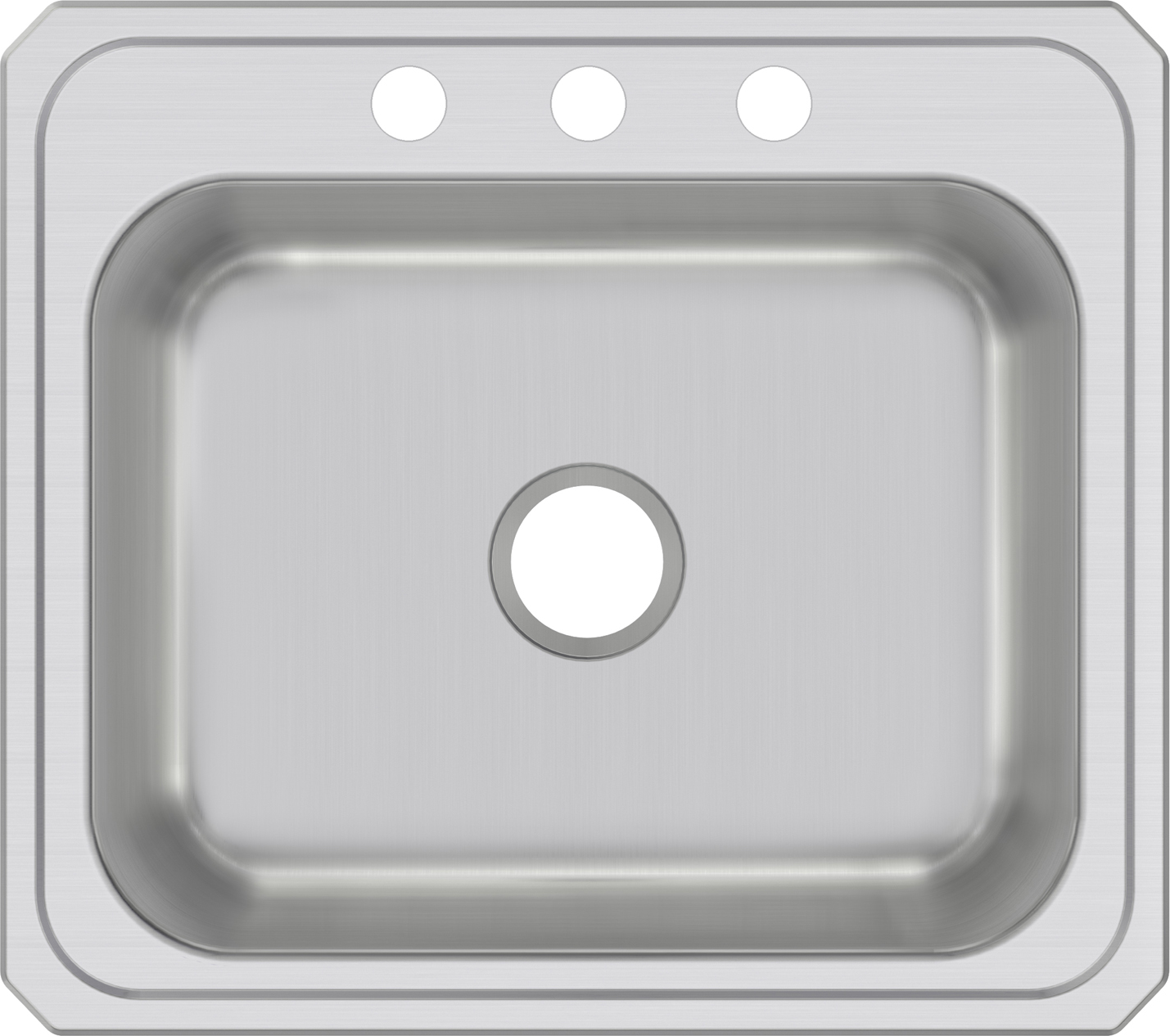 Elkay, Elkay CR25223 - Elkay Celebrity Stainless Steel 25" x 22" x 7", Single Bowl Drop-in Sink