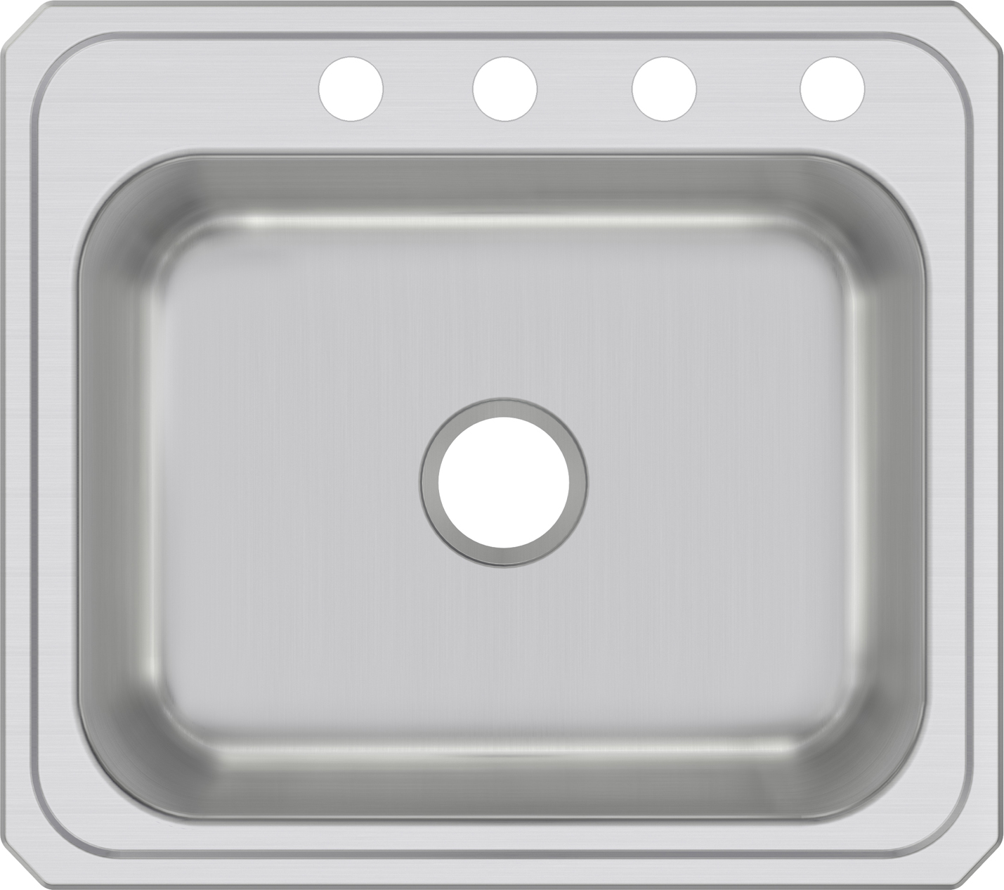 Elkay, Elkay CR25224 - Elkay Celebrity Stainless Steel 25" x 22" x 7", Single Bowl Drop-in Sink