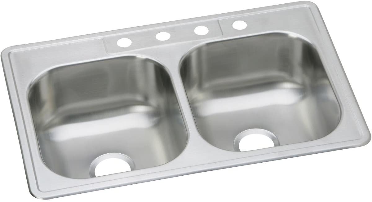 Elkay, Elkay DSE233223 - Elkay Dayton 33" Drop In Double Basin Stainless Steel Kitchen Sink