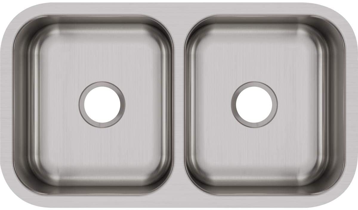 Elkay, Elkay DXUH3118 - Elkay DXUH3118 Dayton Equal Double Bowl Undermount Stainless Steel Sink