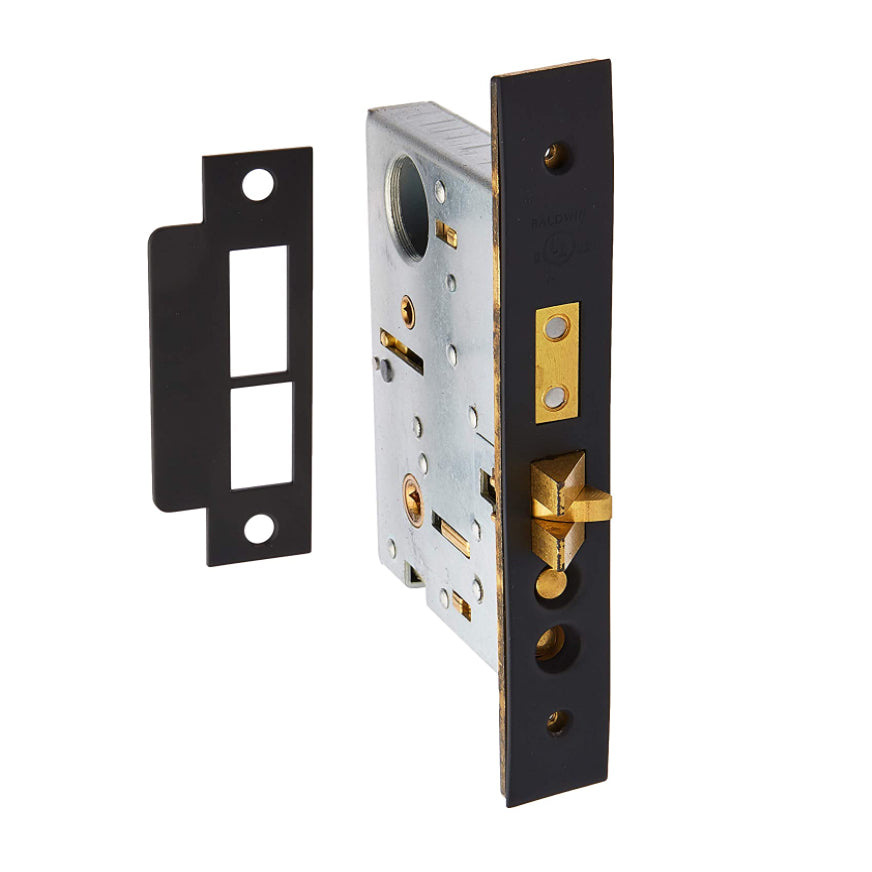 Baldwin, Estate Mortise Lock Body in Satin Black