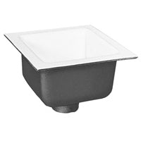 Zurn, FD2375-NH4 - 4-inch No Hub Floor Sink Body with 6-inch Sump Depth