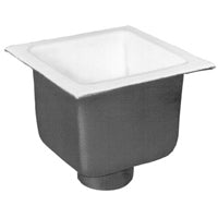 Zurn, FD2376-NH2 - 2-inch No Hub Floor Sink Body with 6-inch Sump Depth