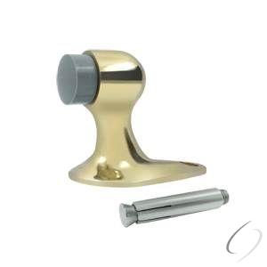 Deltana, FDB218U3-UNL Floor Door Bumper 2-1/8"; Unlacquered Bright Brass Finish