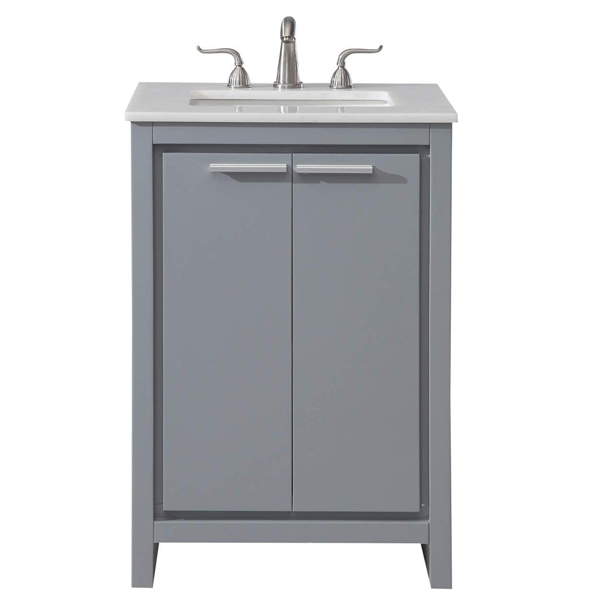 Elegant Decor, Filipo 24" Single Bathroom Vanity Set in Gray