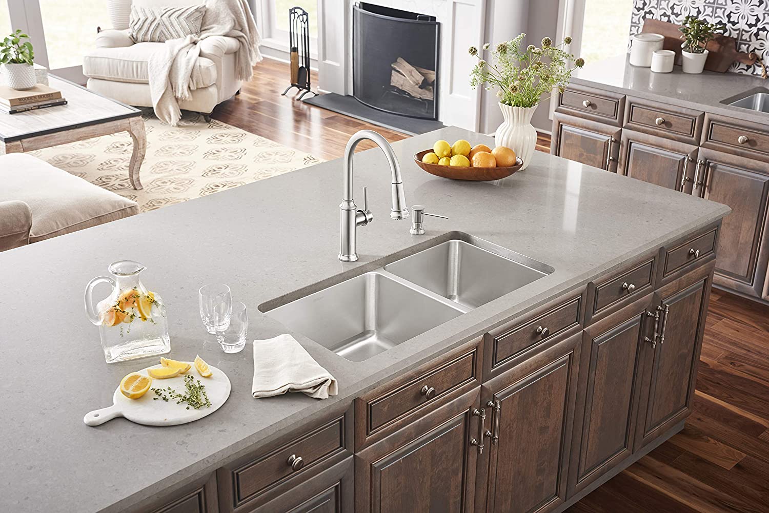 Blanco, Formera Double Bowl Undermount Kitchen Sink, 33" X 18"