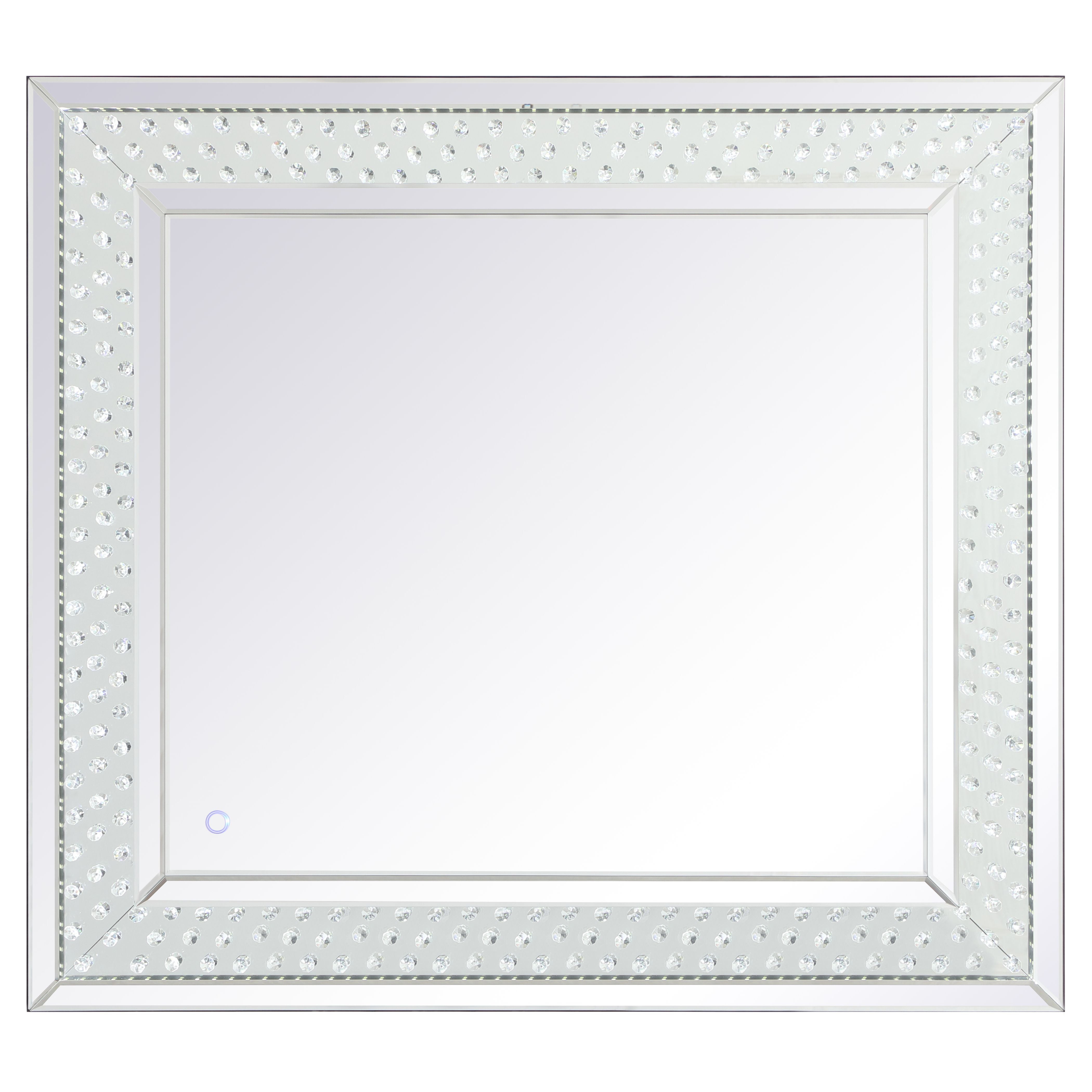 Elegant Decor, MRE93640 Raiden 36" x 40" LED Mirror - 5000K