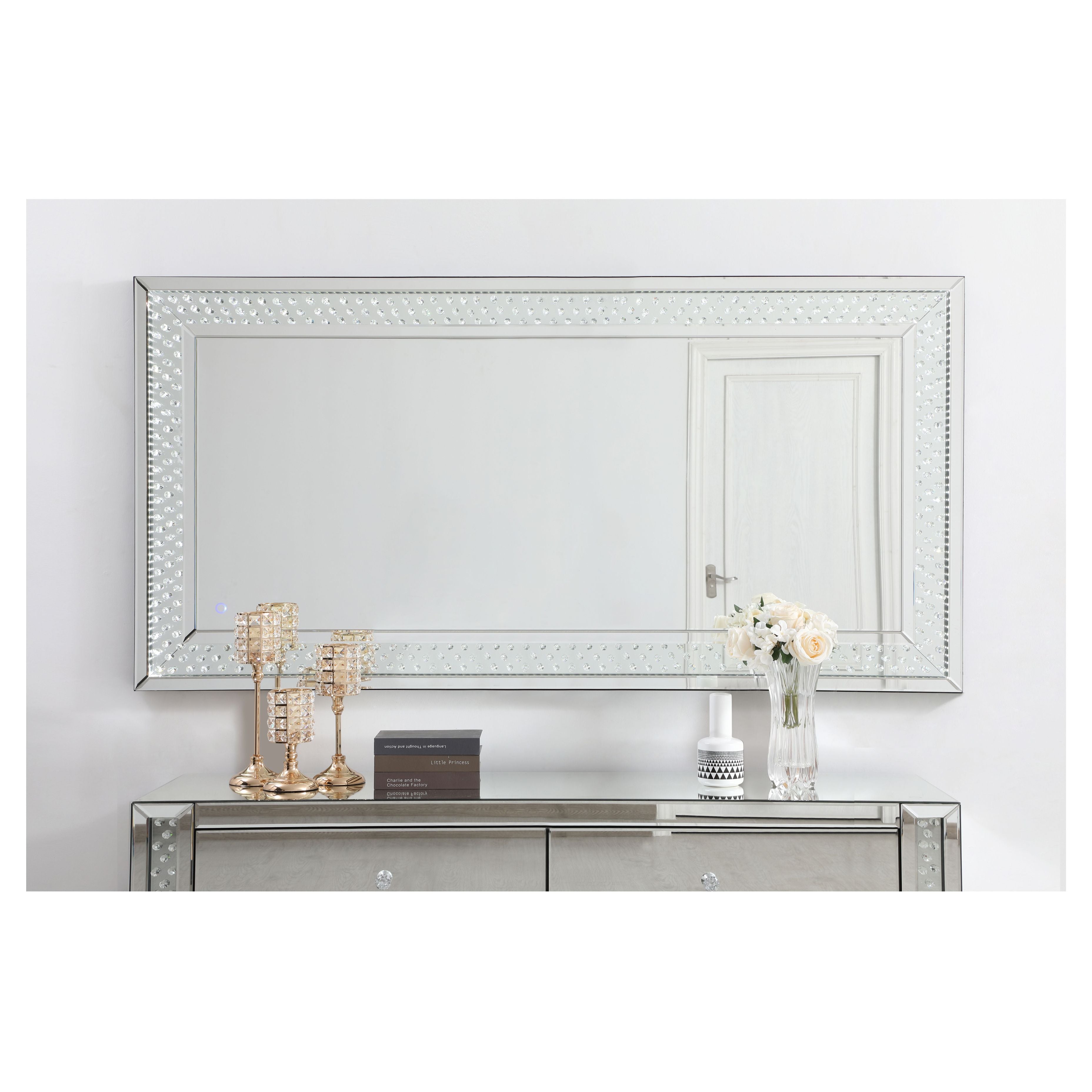 Elegant Decor, MRE93672 Raiden 36" x 72" LED Mirror - 5000K