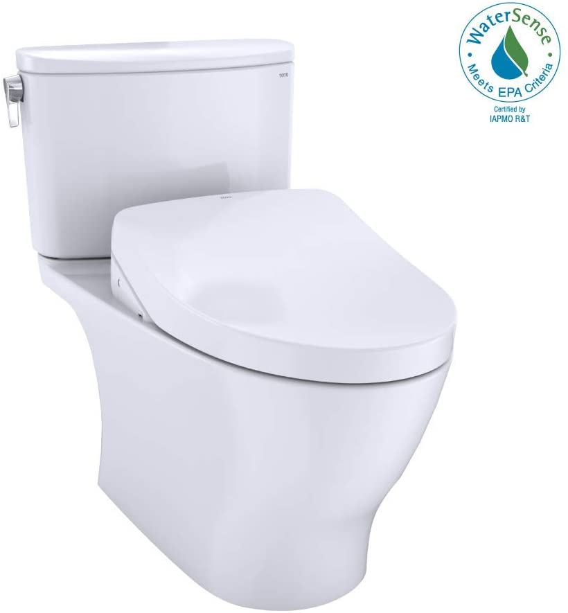 Toto, MW4423056CEFGA#01 - WASHLET+ Nexus 2-Piece Elongated 1.28 GPF Toilet w/Auto Flush S550e Contemp