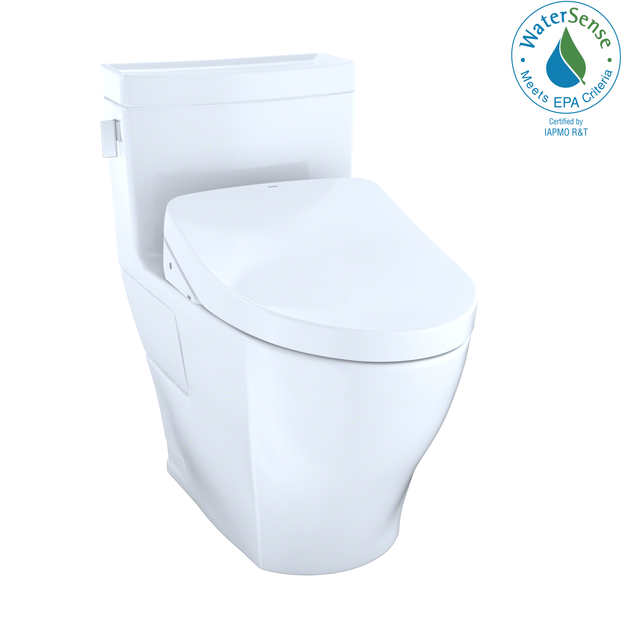 Toto, MW6243046CEFG#01 - WASHLET+ Legato One-Piece Elongated 1.28 GPF Toilet and Contemporary WASHLET