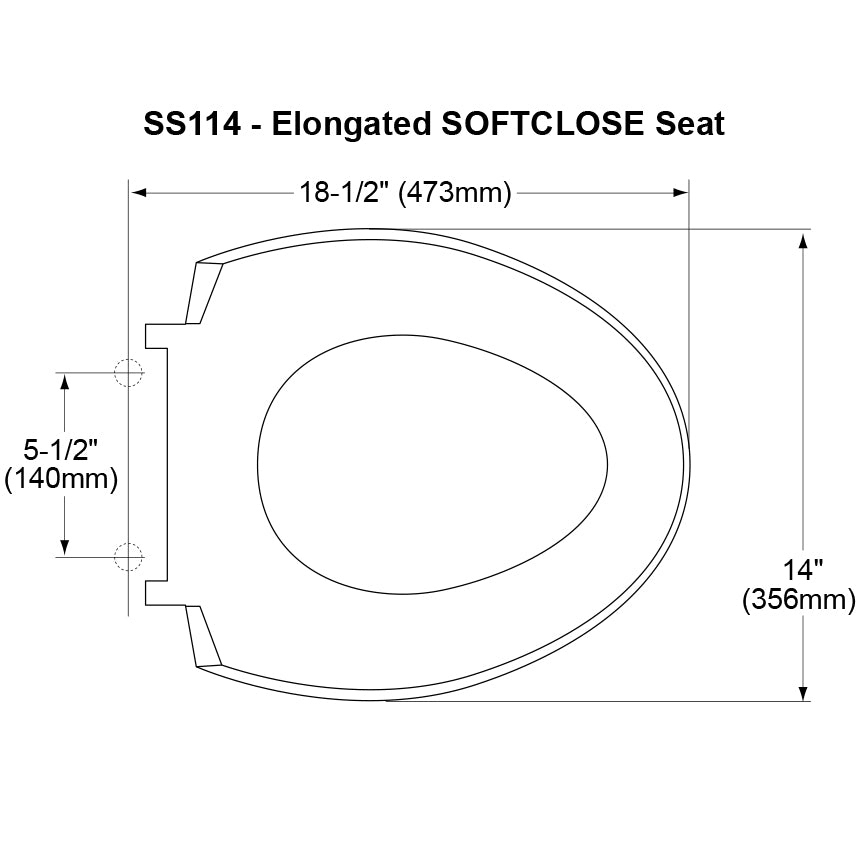 Toto, SS114#51 - SoftClose Elongated Toilet Seat - Ebony